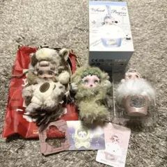 スカルパンダ　ぬいぐるみペンダント　サシェペンダント　3点セット