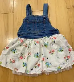 デニム花柄スカート 90cm