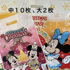 東京ディズニーランド・シークリスマス2005ショップお土産用袋１２枚セット