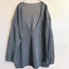 【ストラ】 stola サマーニット グレー フリーサイズ スリット お洒落のサムネイル