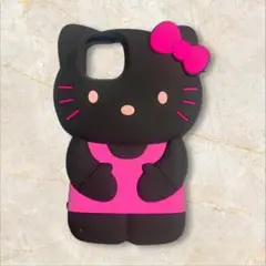 【新品未使用】ハローキティ iPhone15Plus用シリコンケース