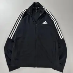 adidas トラックジャケット ジップアップ L ジャージ ブラック