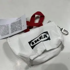 IKEA ミニポーチ　赤白