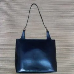 GUCCIグッチワンショルダーバッグ　ハンドバッグ　エナメル　ネイビー