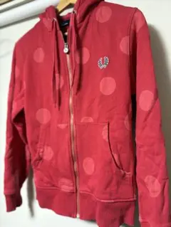 FRED PERRY フルジップパーカー　赤