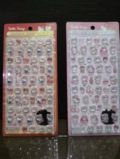 正規品】ボンボンドロップシールミニ　サンリオ ハローキティ2種セット