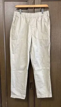 美品　ユニクロ　コットンリラックスアンクルパンツ　S 男女兼用