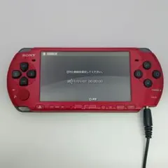 動作品　PSP3000 本体 レッド×ブラック