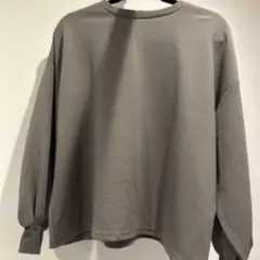 Coca エンボス加工バルーンスリーブ ドロップショルダー長袖カットソーM コカ