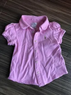 ラルフローレンポロシャツベビー用　ピンク、美品！ファミリア ミキハウス　べべ