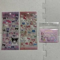 【新品未使用】 サンリオ ハローキティ マイメロディ クロミ　シール3点セット