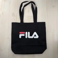FILA トートバッグ 黒 ロゴ入り