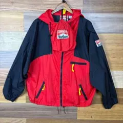 収納バック付き 90s Marlboro マールボロ ナイロンジャケット 古着のサムネイル