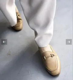 LE TALON ベージュ ローファー