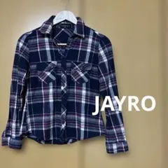 JAYRO ジャイロ チェックシャツ ネルシャツ Mサイズ 綿100%のサムネイル