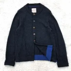 新品　PALLAS PALACE ラムウール ニット カーディガン カシミヤ パラスパレス pallaspalace 12Gラムウールボイル クルー襟カーディガン