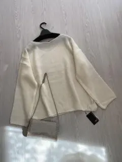 16500円新品♡スコットクラブ購入 デザイン ニット♡透け感あり