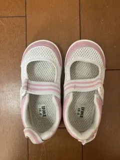 IFME 上履き 15.0cm ホワイト/ピンク