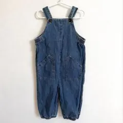 【美品】　EDWIN オーバーオール　デニム　ベビー　サイズ90cmのサムネイル