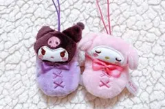 平成レトロ　マイメロディ　クロミ　シューズ型　ミニマスコット