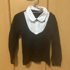 COMME CA ISM 黒 長袖シャツ 120A