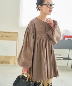 ◆ FREAK'S STORE ピンタック ギャザー ロングスリーブ ブラウスのサムネイル