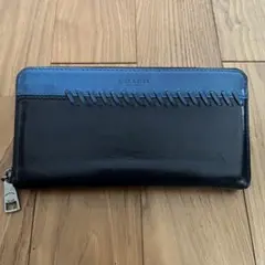COACH コーチ ラウンドファスナー 長財布 レザー メンズ レディースのサムネイル