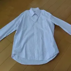 TAKEO KIKUCHI 白紫ストライプ長袖シャツ