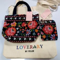 新品 フェイラー チロリアンフラワーデザイン ミニトート ポーチ