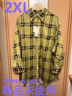 ユニクロ　マルニ　オーバーサイズシャツ　マスタード　2XL