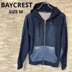 ベイクレスト パーカー 【M】 ブルー デニム おしゃれ カジュアル フード