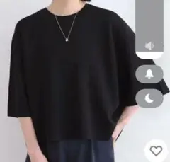 INDIVI　ニット「洗える／6分袖」ワイドシルエットニット