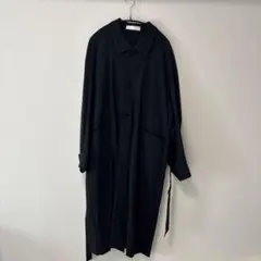 INTÉRIM HYPERBIG WOOLGABERDINE COAT 黒 - メルカリ