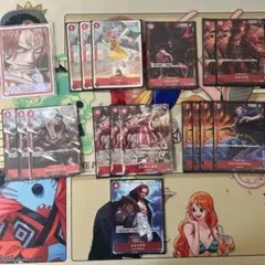 ワンピースカード シャンクス デッキ フルパラ 赤シャンクス - メルカリ