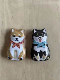 柴犬　カルディKALDI 缶２つセット