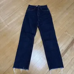 ZARA ダークブルー ストレートレッグデニム