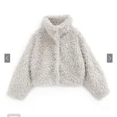 GRL 2way襟プードルファーコート ask79