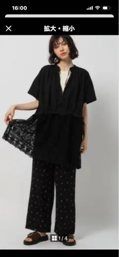 ニコアンド❣️新品未使用タグ付き❣️ショートスリーブチャーチチュニック❣️