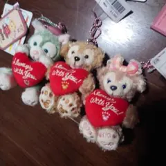 ダッフィー シェリーメイ ジェラトーニバレンタインぬいぐるみ