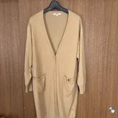 UNIQLO ロングカーディガン ベージュ 長袖のサムネイル