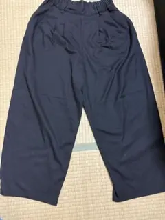 studio CLIP ツイードライクバレルパンツ　ブラック