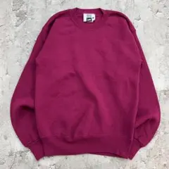 碧*様 90s　USA製　Lee　スウェット　S　パープル　ピンク　無地　古着