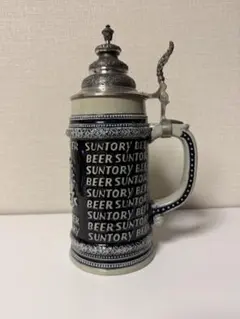 【SUNTORY BEER 蓋付きビアジョッキ】／西ドイツ製 約1Lのサムネイル