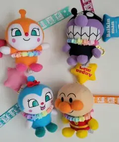 アンパンマン まんまるチャーム 4種セット ぬいぐるみ マスコット