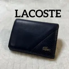 LACOSTE ラコステ 本革三つ折り財布 レザーミニウォレットのサムネイル
