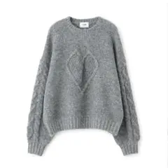 petit main LIEN【リンク】ハートケーブルニット