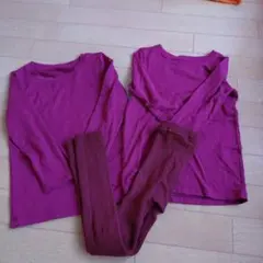 HEATTECH EXTRA WARM 110cm バーガンディセット