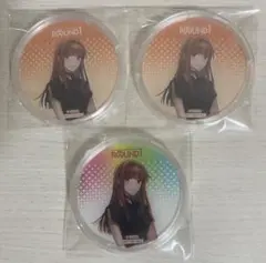 からぴち カラフルピーチ えと ラウンドワン アクリルコースター セット