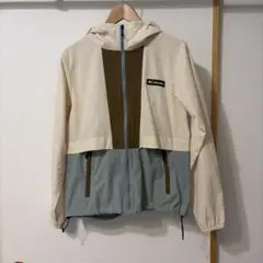 Columbia フード付きジャケット アイボリー/グレー　Mサイズ