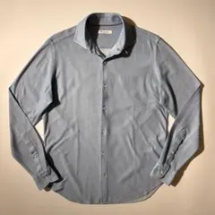 最高峰 ロロ•ピアーナ Loro Piana リネン100%サマーブルー シャツ